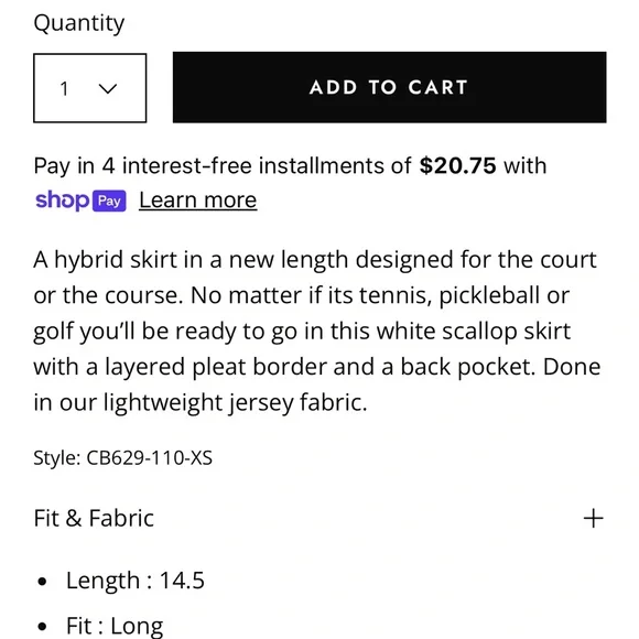 LUCKY IN LOVE all ball skirt in longer length white NWT - Picture 2 of 9